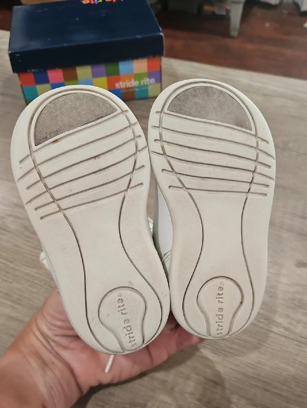 stride rite cruiser white leather baby size 4.5